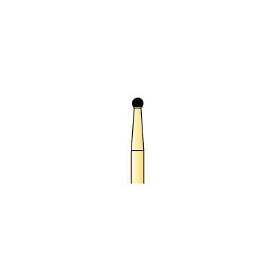Great White® Gold Series Carbide Bur, FG, Round, #GW4R, 1.4 mm Head Diameter, 0.9 mm Head Length, 10/Pkg, 18204 thumbnail 10