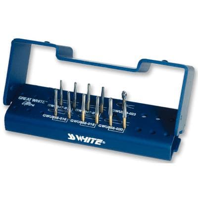 Great White Ultra Series Carbide Burs, Crown & Bridge Prep Kit, 11 Assorted GWU Burs with Autoclavable Bur Block, 18150 thumbnail 9