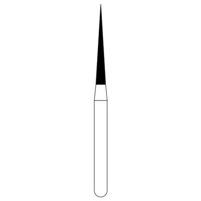 NTI Diamond Bur, FG, Needle, #SF859-012, 1.2 mm, Super Fine, Yellow, 5/Pk thumbnail 10