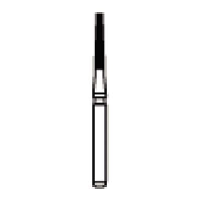 NTI Trimming & Finishing Carbide Bur, 12-Flute, FG, Flat End Taper, #H375-012, 1.2 mm Diameter, Red, 5/Pkg thumbnail 7