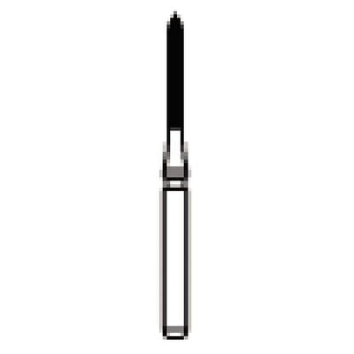 NTI Trimming & Finishing Carbide Bur, 12-Flute, FG, Parallel Bevel, Red, H283-010, 1.0 mm, 5/Pkg thumbnail 8
