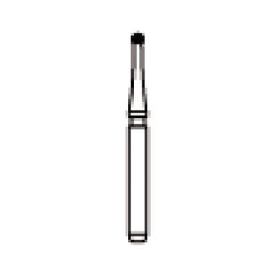 NTI Trimming & Finishing Carbide Bur, Round, 12-Flute, FG, #7002, 1.0 mm, Red, 5/Pkg, H41-010 thumbnail 7