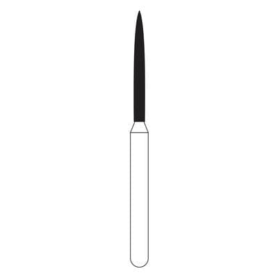 NTI Diamond Bur, FG, Flame, #F863, 1.0 mm, Fine, Red, 5/Pk, F863-010 thumbnail 14