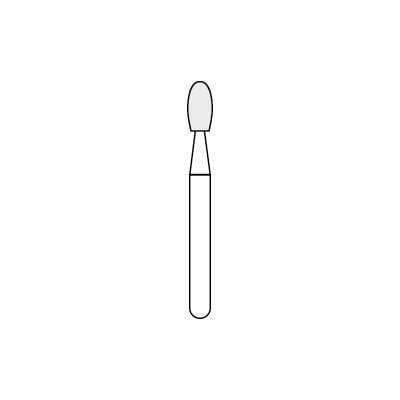 SS White Trimming & Finishing Carbide Burs, 12-Blade, FG, Egg/Football, #7379, 5/Pk, 15379-5 thumbnail 16