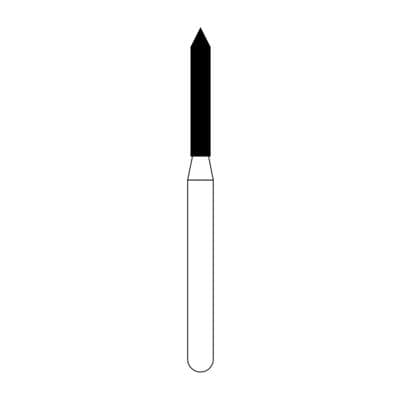 NTI Friction Grip Diamond Bur, Super Coarse, Beveled Cylinder, #885-012 / SC885-012, 1.2 mm Diameter, 8.0 mm Length, 5/Pk thumbnail 9