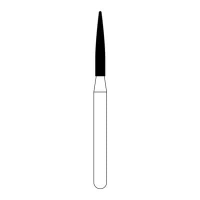 NTI Diamond Bur, FG, Flame, #C888-012, 1.2 mm, Coarse, Green, 5/Pk, C888-012 thumbnail 10