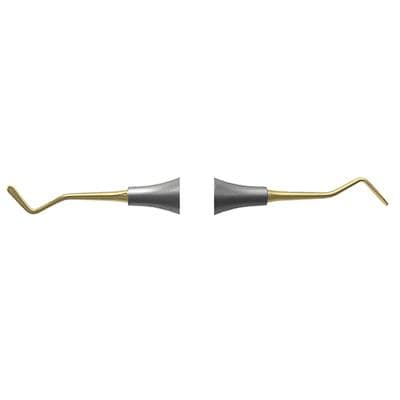 Nordent Composite Placement Instrument, Double-Ended, Double Paddle #1T (0/90°), Titanium Nitride Coated, DuraLite Round Handle, REPFI1T thumbnail 10