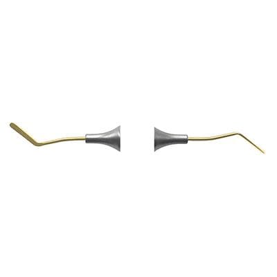 Nordent Composite Placement Instrument, #7T Double Paddle, Double End, Titanium Nitride Coated, DuraLite Round Handle, REPFI7T thumbnail 7