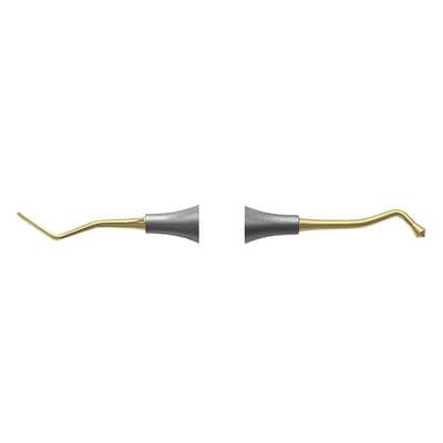 Nordent Composite Placement Instrument, Double-Ended, Paddle/Acorn #22T, Titanium Nitride Coated, DuraLite Round Handle, REPFI22T thumbnail 9