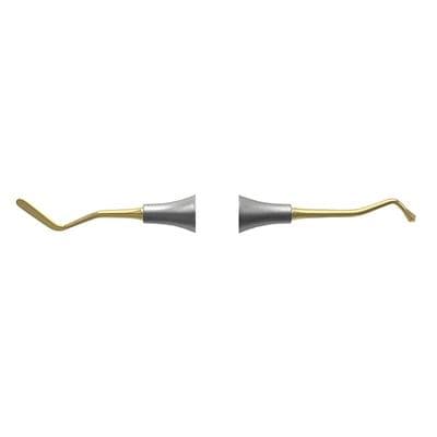 Nordent Composite Placement Instrument, Double-End, #23T Paddle/Acorn, Titanium Nitride Coated, DuraLite Round Handle, REPFI23T thumbnail 10