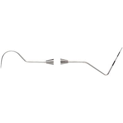 Nordent Color Coded Expro, Double-Ended Explorer #23 / Probe #N33, 3-6-9-12 mm Markings, Medium Round Handle thumbnail 5