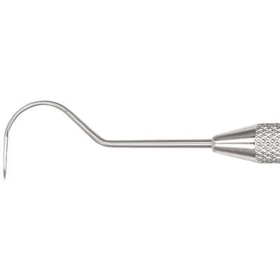 Hu-Friedy #23 Shepherd's Hook Single-End Explorer, #30 Round Handle, Duraspond Steel, EXS23 thumbnail 14