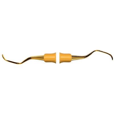 XP Universal Curettes, #13/14 McCall, Double End, EagleLite Yellow Resin Handle, 3/8" (9.5mm), AECM13-14XPX thumbnail 5