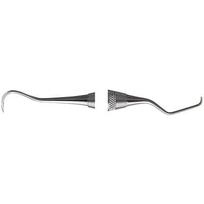 Hu-Friedy H5/137 Mini Five Sickle Scaler/Curette, Double-Ended, #6 Satin Steel Handle thumbnail 8
