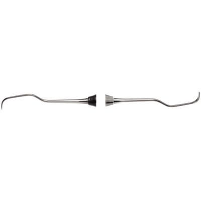 Nordent Classic Gracey Curette #1-2, Standard Blade, Double-End, DuraLite ColorRings Handle, Stainless Steel, CESCGR1-2 thumbnail 8