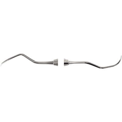 Nordent Sickle Scaler #204, Posterior, Double End, DuraLite Hexagonal Handle, Stainless Steel thumbnail 4