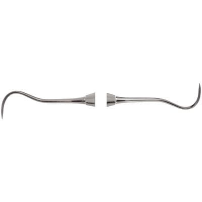 Nordent Anterior Sickle Scaler N5-N5S, Double End, DuraLite Hex Handle, Stainless Steel thumbnail 6