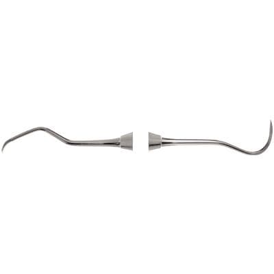 Nordent Sickle Scaler #N5//48, Sickle/Hoe, Anterior, Double End, DuraLite ColorRings Handle, Stainless Steel thumbnail 5