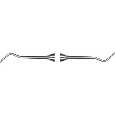Nordent Jacquette Posterior Sickle Scaler, #2S/3S (34/35), Double End, DuraLite ColorRings Handle, Stainless Steel thumbnail 3