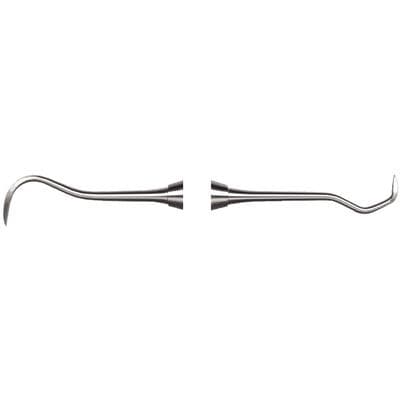 Nordent Sickle Scaler #1S/N5 Jacquette, Anterior, Double End, DuraLite ColorRings Handle, Stainless Steel, 1/Pkg thumbnail 7