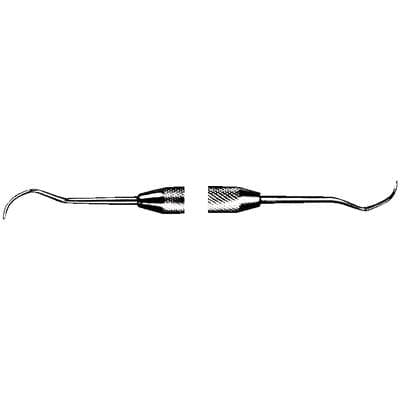 StarDental Goldman-Fox Curette #3, Double End, Standard Handle, Stainless Steel, 1/Pkg, 201929 thumbnail 4