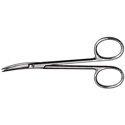 Miltex Vantage Iris Scissors, Curved, 4-1/8", Stainless Steel, V95-306 thumbnail 16