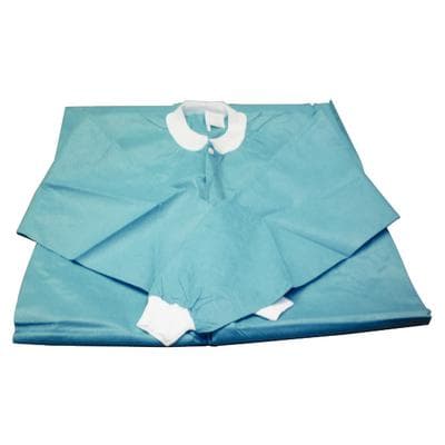 Extra-Safe Knee-Length Lab Coat, Teal, X-Large, AAMI Level 3, Latex-Free, 10/Pk, 3660TEXL thumbnail 7