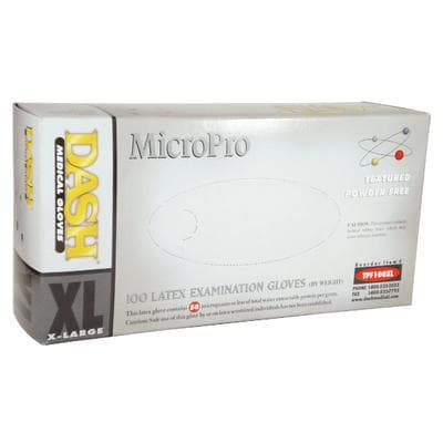 MicroPro™ Powder-Free Textured Latex Exam Gloves, Extra Large, Natural, Non-Sterile, 100/Box, TPF100XL thumbnail 14