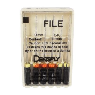 Maillefer K-Files, Stainless Steel, 31 mm, #40, Black, 6/Pk, 671167 thumbnail 14