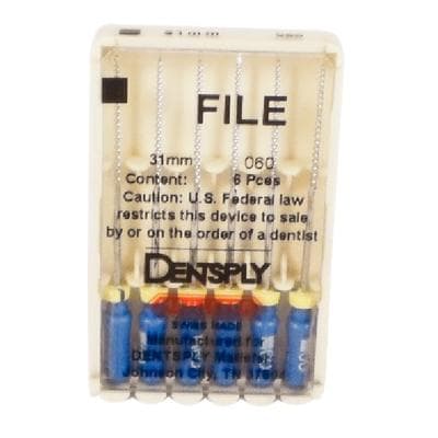 Dentsply Maillefer K-File Stainless Steel, Size #60, 31mm, Blue, 6/Pk thumbnail 11