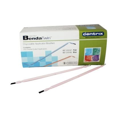 Benda Twin Double-Ended Disposable Bristle Brush Applicators, Regular Point, Pink, 400/Box (200 x 2), 370107 thumbnail 9