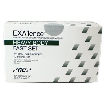 EXA'lence VPES Impression Material, Heavy Body, Fast Set, 48 ml Cartridge Refill with Tips, 4/Pk, 137014 thumbnail 15