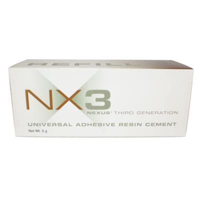 Kerr NX3 Nexus Third Generation Universal Adhesive Resin Cement, Dual-Cure Automix Syringe Refill, White, 5 g, 33644 thumbnail 21