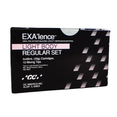 GC America EXA'lence VPES Impression Material Refill, Light Body, Regular Set, 48 mL Cartridges, Pink, 4/Pkg with 12 Mixing Tips, 137334 thumbnail 16