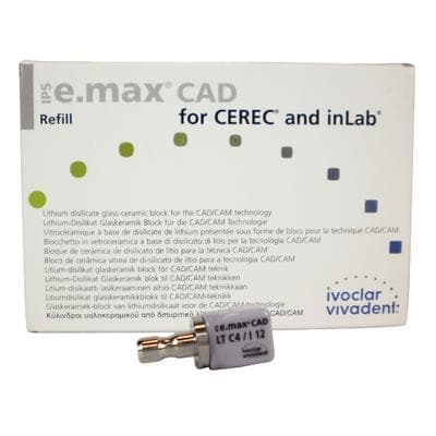 IPS e.max CAD LT (Low Translucency) Milling Blocks, Size I12, Shade C4, 5/Box thumbnail 11