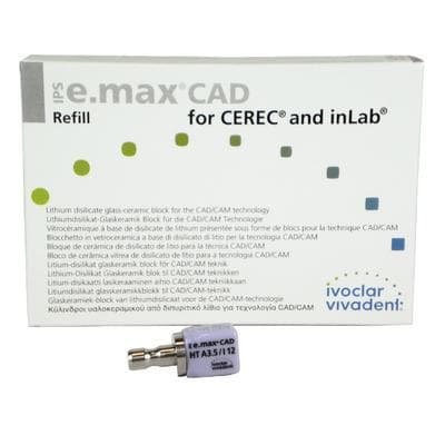 IPS e.max CAD CEREC/inLab HT Block, Shade A3.5, Size I12, High Translucency, 5/Pkg thumbnail 14