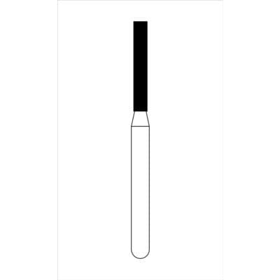 NTI Diamond Bur, FG, Cylinder Flat End, #C837-012, 1.2 mm, Coarse, Green, 5/Pk thumbnail 10
