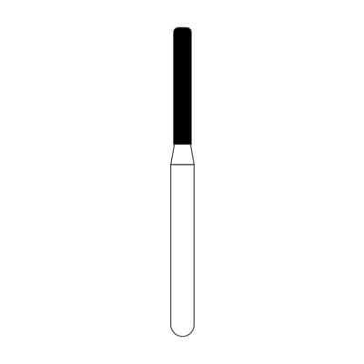 NTI FG Diamond Bur, Medium Grit, Modified Shoulder Cylinder, #837KR-012, 1.2 mm Diameter, 8.0 mm Length, 5/Pk thumbnail 8