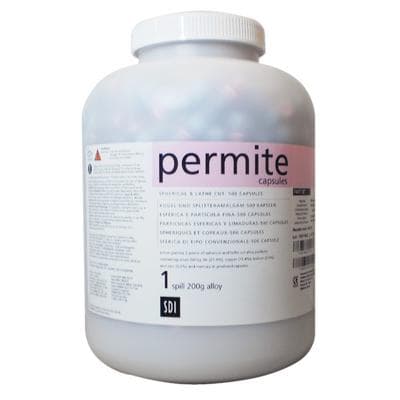 Permite Dispersed Phase Amalgam Capsules, 1 Spill, 400 mg, Fast Set, Light Pink/Blue, 500/Jar, 4021202 thumbnail 17