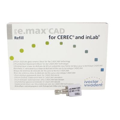 IPS e.max CAD LT (Low Translucency) Milling Blocks, Size I12, Shade A1, for CEREC/inLab, 5/Box thumbnail 14