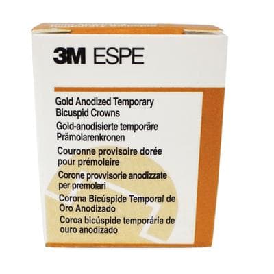 3M Gold Anodized Temporary Crown, Lower Left Second Bicuspid, Size 6 (LL-6), 5/Box, 940636 thumbnail 9