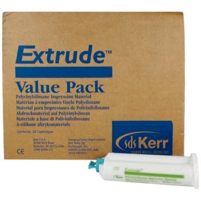 Extrude VPS Impression Material, Medium Body, Green, 50 mL Cartridge Value Pack, 24/Pk, 29035 thumbnail 9
