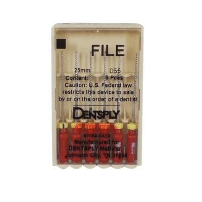 Maillefer Stainless Steel K-Files, 25 mm, Size #55, Color Coded Handle, 6/Pkg, 671140 thumbnail 4