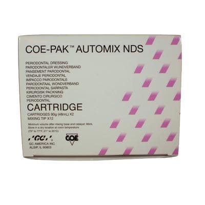 Coe-Pak Automix NDS Noneugenol Periodontal Dressing, 2 x 50 mL Double Barrel Cartridges with 12 Mixing Tips, 135003 thumbnail 13
