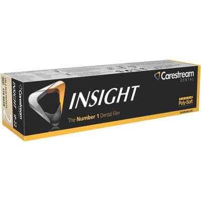 Carestream INSIGHT IP-22 Size 2 Periapical Dental X-Ray Film, Double Film, F-Speed, Super Poly-Soft Packets, 130/Box, 1798628 thumbnail 17