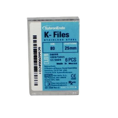 Kerr SybronEndo Stainless Steel K-Files, 25 mm, #80, Black, 6/Pk, 06099 thumbnail 17