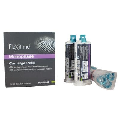 Flexitime VPS Precision Impression Material, Monophase, 50 ml Automix Cartridge Refill, 2/Pk with Mixing Tips, 50034811 thumbnail 16