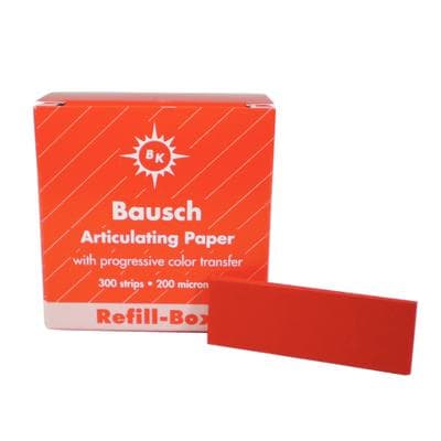 Bausch Articulating Paper with Progressive Color Transfer, 200 Micron, Red, Refill Box of 300, BK-1002 thumbnail 9