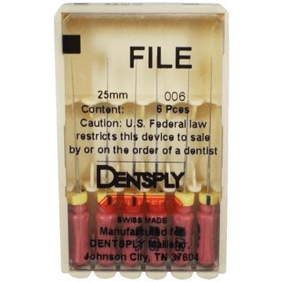 Dentsply Maillefer K-Files, Stainless Steel, 25 mm, #06, Pink, 6/Pk, 671129 thumbnail 7