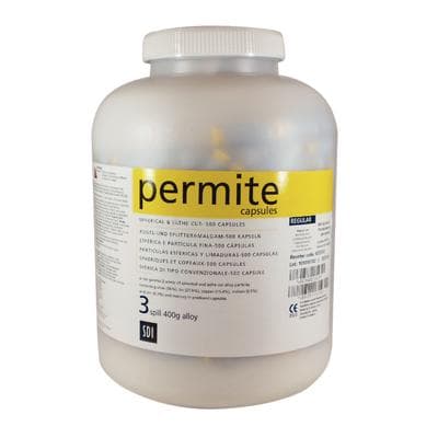 SDI Permite Caps Dispersed Phase Amalgam, Regular Set, 3-Spill, 800 mg, Yellow/Gray, 500/Jar, 4023303 thumbnail 11